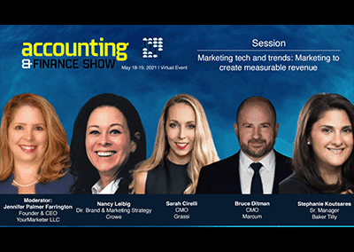Marketing Tech and Trends | Accounting & Finance Show Americas 2021